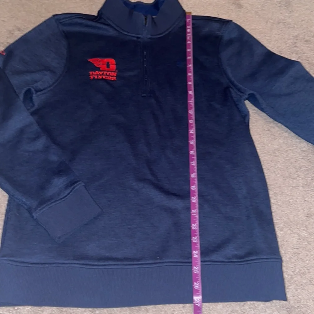 University of Dayton small sweatshirt pullover half zip under armour blue womens - Picture 5 of 9